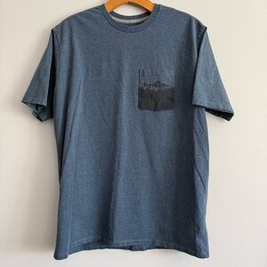 Patagonia Wild Fish Wild Waters Slate Blue Pocket Shirt